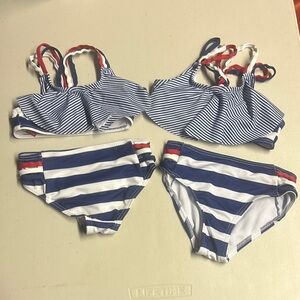 Penelope Mack Blue and White Classic Bikinis